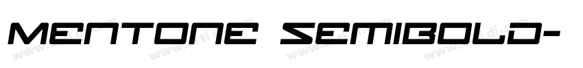 Mentone SemiBold字体转换
